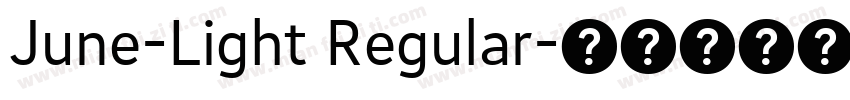 June-Light Regular字体转换